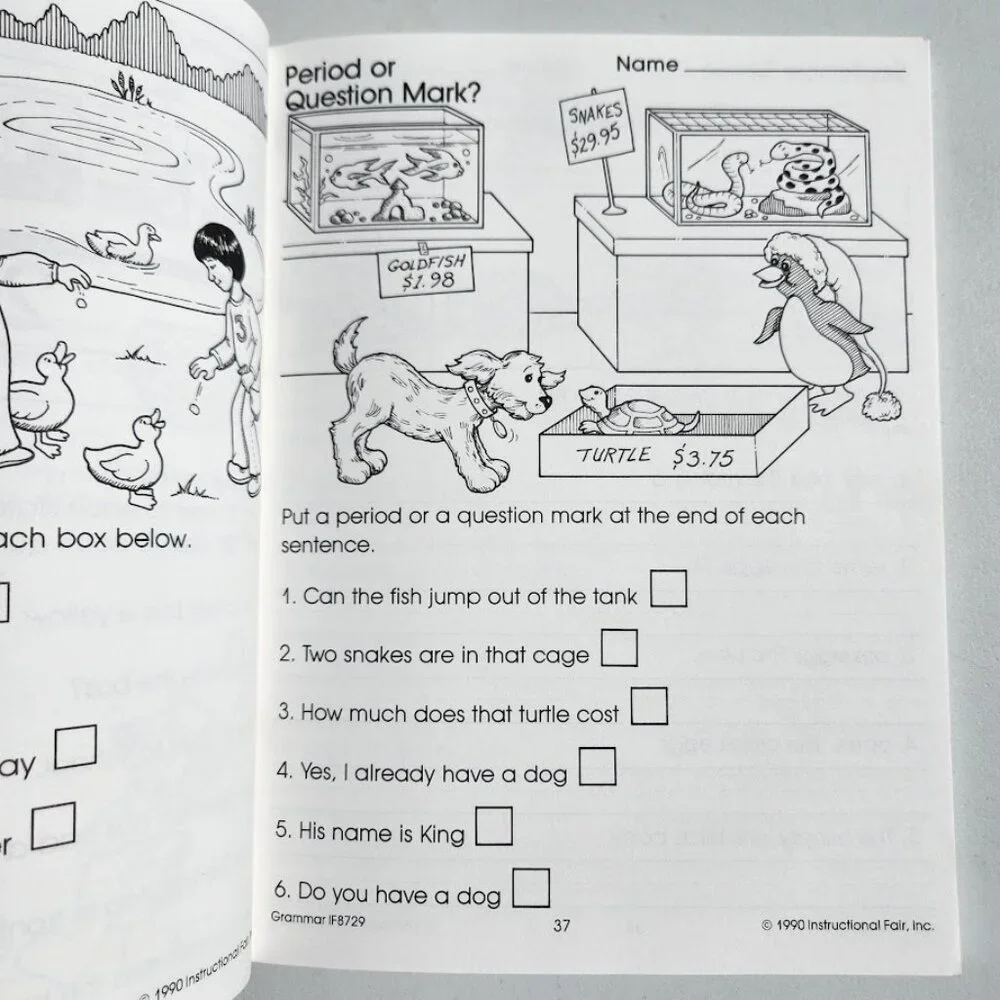 Carson Dellosa Grammar Reproducible Activities Workbook Grade 1-2 Activity Book